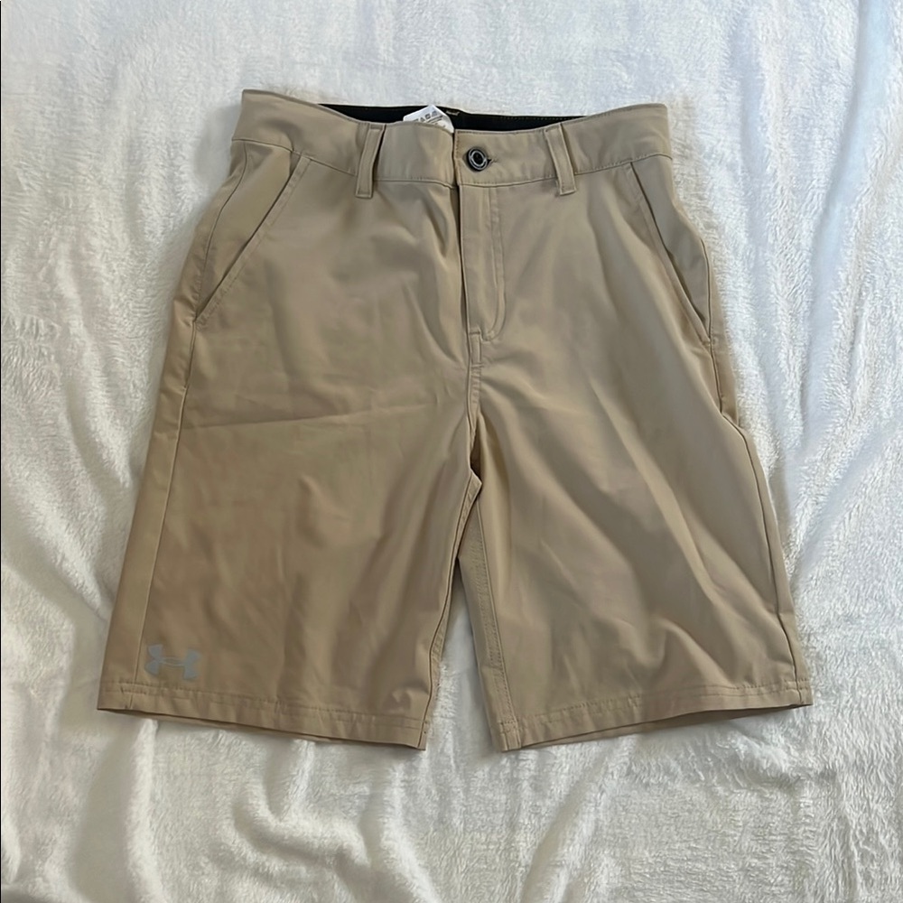 Under Armour Boys Tan Shorts